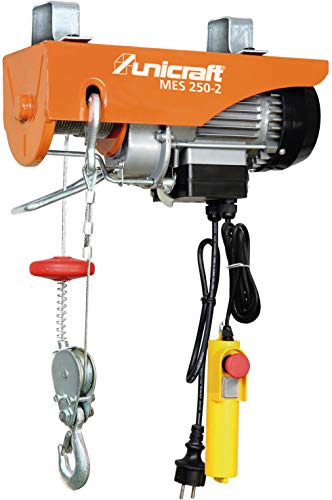 Unicraft Elektro-Seilzug MES 250-2 (Hubkraft 125/250 kg, 500 W, schutzisoliert nach IP54) 6198225