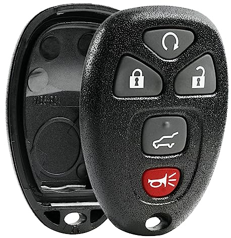 Key Fob Shell fits 2007-2015 Buick Cadillac Chevy GMC Saturn Keyless Entry Remote Case & Button Pad (15913415, OUC60270)