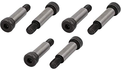 S SYDIEN 6Pcs Alloy Steel Shoulder Bolt 5/16-Inch Shoulder Dia 1-Inch Shoulders Length 1/4-In-20 UNC Threads