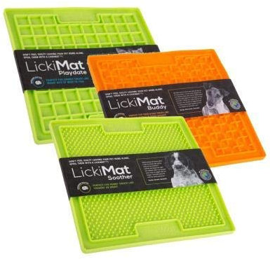 Lickimat Leckerlimatten, 3er-Packung, 1 x Buddy, 1 x Soother, 1 x Playdate