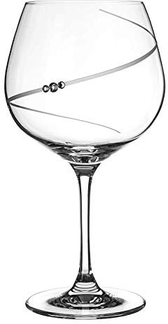 DIAMANTE Silhouette Gin Oder Burgunder Weinglas Vaso de Ginebra, Vidrio