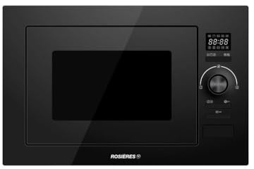 Micro ondes Grill Encastrable Rosieres RMG281PN - Micro-Ondes + Grill Intégrable Noir - 28 litres - 900 Watts