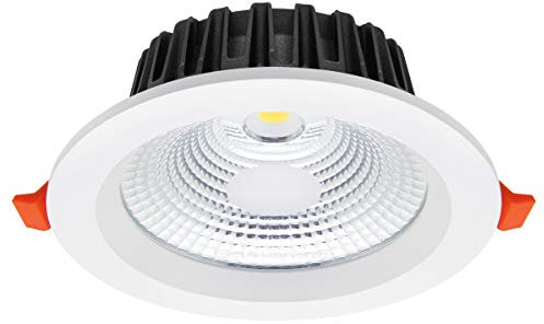 Long Life Lamp Company COB 12W Recessed Commercial LED Downlight Daylight 6000k AC100-240v PL and Metal Halide Replacement CDL12