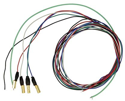 THAKKER Tonarmkabel Set 5 x 50 cm, Schwarz, Indoor, 5 Count, Kabel, Kompatibel mit Plattenspielern, Verstärkern, Receivern, Hi-Fi-Anlagen, CD-Playern
