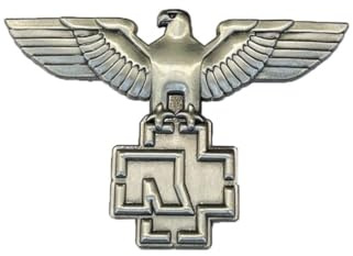 Kreuz Adler Symbol Emaille Brosche Pin Vintage Metall Abzeichen Musik Broschen Rucksack Zubehör Schmuck Geschenk