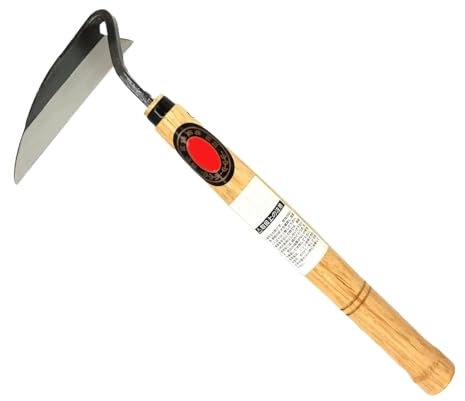 Generisch Japanische Sichel Garten, Multifunktional Unkrautstecher Gartenhacke, Sense Garten Edelstahl Langem Griff Unkrauthacke Unkraut Entferner Gerät