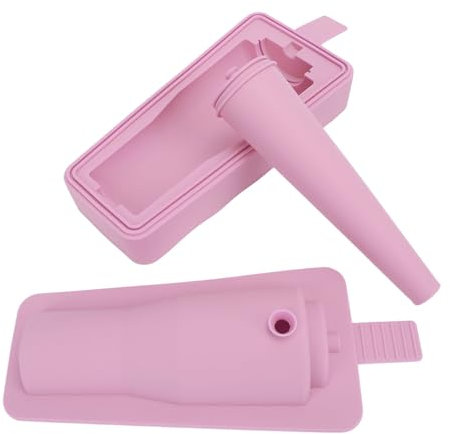 Silicone Ice Cube Form Whiskey Cocktail Maker Integrated Multifunctional Ice Tray with Popsicle Module for Cold Drink (Pink)