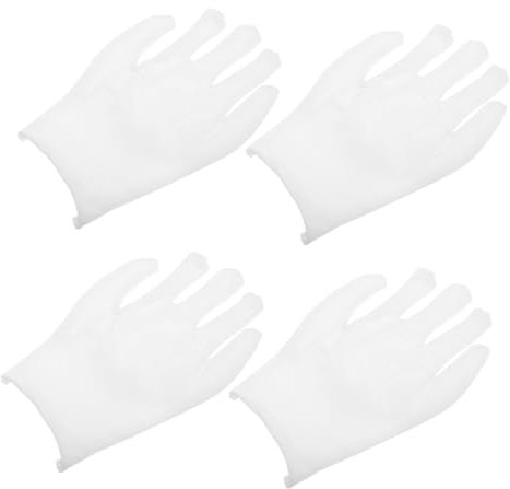 OSALADI 12paare Baumwollhandschuhe Für Handpflege Schmuck Und Silberinspektion Dünne Wiederverwendbare Handschuhe Aus Hochwertiger Baumwolle