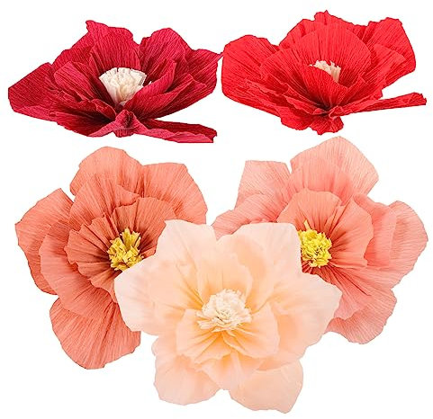 HAPINARY 5stücke Papierblumen Anhänger Künstliche Blumenköpfe Deko Blumen Aus Papier Für Heimdeko Und Feste Leicht Und Diy Party Schmuck Zum Aufhängen Oder Anordnen