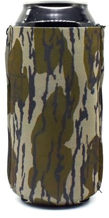 ZipSip MAGNET- Adjustable All-In-One Coozie with Zippers for Cans, Bottles, Slim Cans, Pint Glasses, Party Cups, Coffee – Can Cooler - Insolated Neoprene Sleeve - Mossy Oak Bottomland, Large