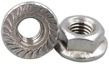 5 STÜCKE DIN6923 Edelstahl Feingewinde Flansch Sechskantmutter M8 * 1,0 M10 * 1,0 M10 * 1,25 M12 * 1,25 M12 * 1,5(M12x1.5 (5pcs))