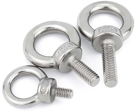 Bulloni ad Occhiello M20 x 30/50/65/80/100 mm, bulloni ad Occhiello con Filettatura Maschio in Acciaio Inossidabile 304, for Varie Attrezzature di Sollevamento, 1 pz.(M20*80)