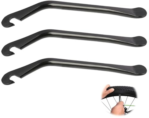 3 Stück Reifenheber Fahrrad, Robuste Reifenheber für Fahrräder aus Metall, Fahrrad Reifenwechsel Werkzeug, Starkes und langlebiges Reifenwechselwerkzeug für Mountainbikes, Rennräder und Falträder