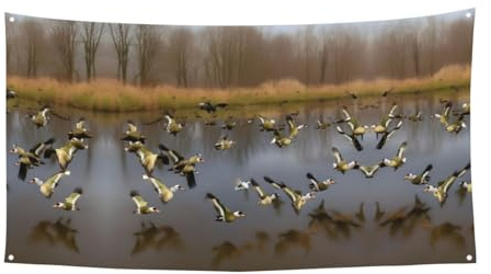 Jagd fliegende Wilde Enten Druck Indoor Outdoor Events Wiederverwendbar Einfach Aufhängen Festlich Party Banner Urlaub Dekoration