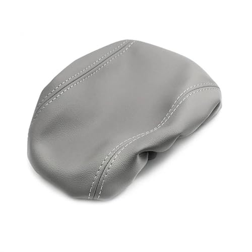 ZAPORA Housse De Protection pour Accoudoir Central De Console Centrale De Voiture en Cuir Microfibre, avec Bande Élastique, pour Q5 2010-2016 2017 2018 Housses Coussins(Titanium)
