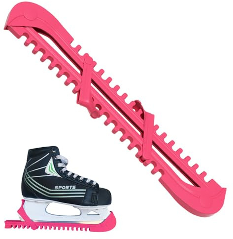 Zengjunwei Kufenschoner, 1 Paar Schlittschuhschutz, Schlittschuh Kufenschoner, Verstellbarer Eishockey Schlittschuhe Schoner, für Eiskunstlauf Eishockey Schuhe
