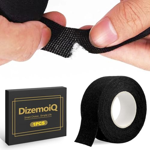 DizemoiQ 10m Rolle Griffband Badminton Overgrip Anti Rutsch Tennisband Schweißabsorbierend Grip Tape für Tennisschläger Squash Universal rutschfest Komfort Langlebig Schwarz