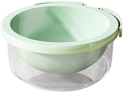 Fruktrengörare skål, vegetable strainer, hopfällbar korg med lock | Produce Washing Bowl med fällbart handtag, dräneringskorg, rengöringsbär, tomatoer, sallader, frukter och vegetabiliska lätt
