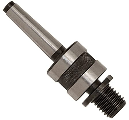 PSI Woodworking LTCA18 Live Tailstock Chuck Adapter to 1 x 8tpi Thread with #2 Morse Taper Mount | #2 Morse Taper Arbor Lathe Mount with 1 x 8tpi thread