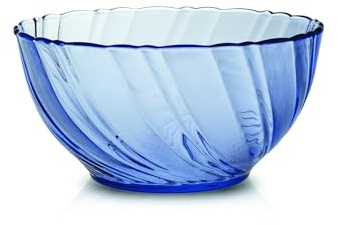 H&H Pengo 6103240 Insalatiera, Vetro, 18 cm, Beauriv Marine, Blu