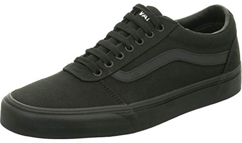 Vans Ward Canvas - Scarpe da Ginnastica Basse Uomo, Nero ((Canvas) Black 186)