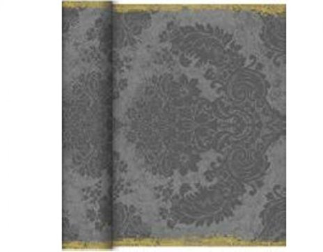 Duni Dunicel Tischläufer Tête-à-Tête Royal Granit Grey 40 x 2400 cm, Duni Tete a Tete Royal Granit Grey mit 20 perforierten Abschnitten à 1,20 m lang und 0,40 cm breit