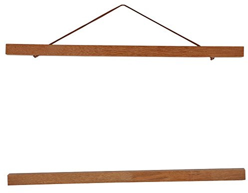 Wooden Magnetic Photo Frame, Modern Magnetic Hanger for Posters, Engravings, Photos, DIY Wall Decoration for Home (40cm)