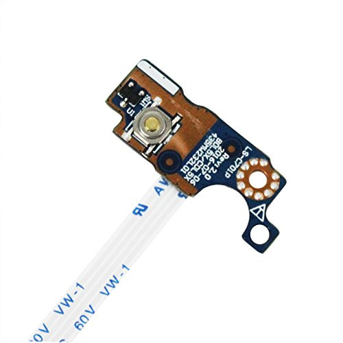 Gintai Power Switch Plaque avec câble pour HP 15-A 15-AC 15-AF 15-BA 15Z-BA | 15-AY 250 G4 250 G5 255 G4 255 G5 256 G4 LS-C701P NBX00020I00 855012-001 813955-001 Carte Mère Bouton d'alimentation Ruban