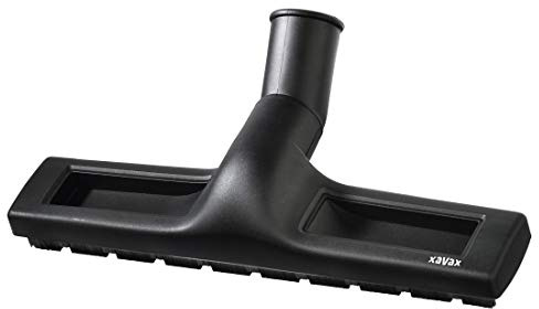 Xavax Staubsaugerdüse universal für glatte Böden (flache Parkettdüse mit Rollen für Hartböden/Fliesen, Staubsaugeraufsatz mit 35 mm, Adapter 32 mm für alle Staubsauger, flexibler Staubsaugeradapter)