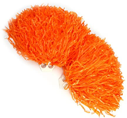Cheerleading Pom Poms f¡§1r Cheerleader - Orange Pompons f¡§1r Balltanz, Abendkleid, Party, Sport und Dance