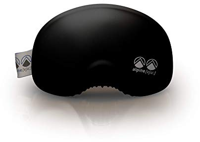 alpine [vju:] - Ski Goggles Protection | Goggle Protective Cover | Elastic Microfibre | Unisex (Black)
