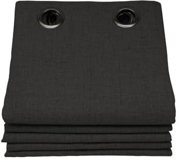 Moondream LumenControl™ Verdunkelungsvorhang | Licht+Sonnenschutz | 100% Lichtschutz | EU Herstellung | Ösen | Grau MC713 | 130B x 260H cm