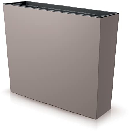 URBNLIVING Tall Rectangle Planter Floor Standing Indoor Outdoor Patio Plant Pot Trough (Mocha)