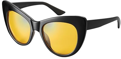 Komonee Oversized Cat Eye Sunglasses Frame Lens Tint Glasses Designer Ladies Womens UV400 Protection Classic Retro Shades