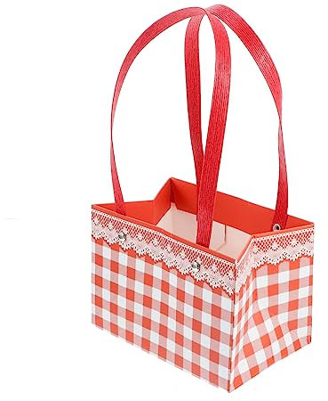 SOLUSTRE 10stücke Blumengeschenktüten Kraftpapier Mit Tragegriff Stilvolle Verpackung Für Hochzeitssträuße Floristik Und Langlebige Und Wasserdichte Tüten Für Verschiedene Anlässe