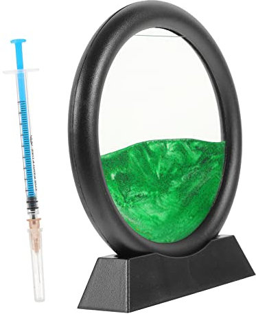 Toyvian Bewegtes Sandkunstbild Sanduhr Deko Für Büro Und Zuhause Quicksand Bild Mit Schwarzem Rahmen Kreatives Für Freunde Zu Besonderen Anlässen