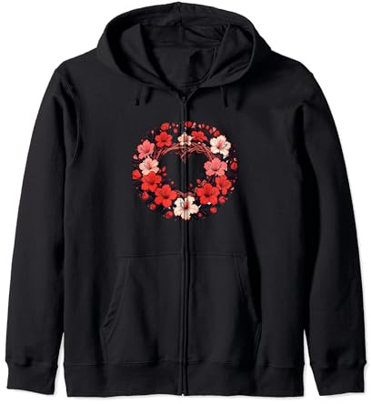 Azalea Bush Flowers Art Azalea flower Zip Hoodie