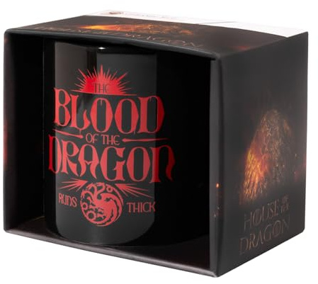 Grupo Erik | Mug House of the Dragon | Idée Cadeau Original Geek | 350 ml, Tasse en Céramique, pour Café, Thé ou Chocolat Chaud, Cadeau Original