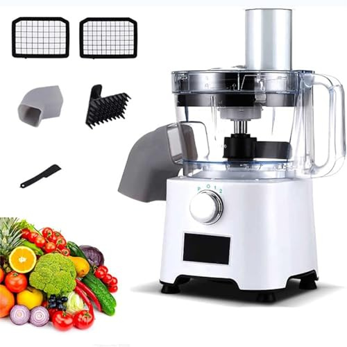 Jrcfnss Electric Vegetable Dicer with 6/8mm Dicing Molds, Commercial Onion Dicer Electric Fruit Dicer Chopper Carrots/Potatoes/Onions, 2000ml Capacity