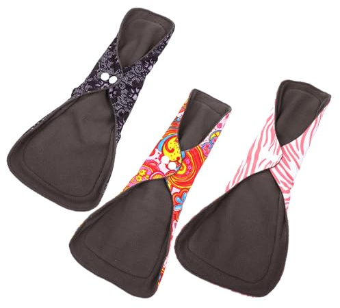 HAPINARY 6 Piezas Toalla tía almohadilla menstrual para niñas toallas sanitarias de tela durante la noche wc pastillas wc esterilla de lactancia toallas menstruales lavables