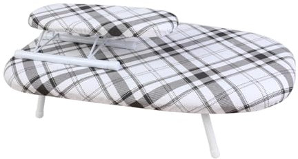 Mini Tabla de Planchar Plegable Tabla de Planchar Súper Estable Patas Plegables Antideslizantes Mesa de Planchar Pequeña Que Ahorra Espacio en Casa(White)