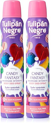 TULIPÁN NEGRO, DESODORANTE SPRAY CANDY FANTASY 200ML (Paquete de 2)