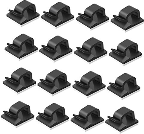 OSALADI 50pièces Clips Autocollants Pour Câbles Miniatures Organisateur De Câbles Extérieur Clips Lumineux Auto-adhésifs Pour Décoration Et De