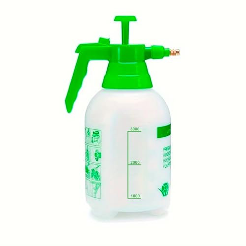 CABLEPELADO - Pulverizador de presión 3L con gatillo de Bloqueo – Boquilla Ajustable y Desmontable, presión máxima 3 Bares – Pulverizador para jardín, Limpieza y desinfección, fácil de Usar y Limpiar