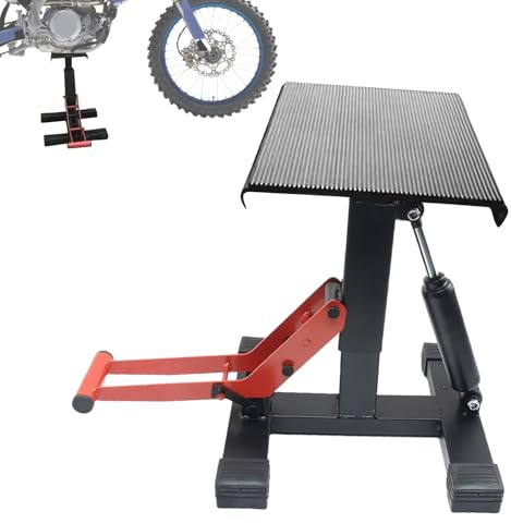 Jack De Tijeras De Motocicletas - Levante De Reparación De Motos De Acero | Jack De Tijera De Motocicletas De 1200 Libras | Amortiguadores Hidráulicos Con Barra De Seguridad, Altura Resistente A La Co