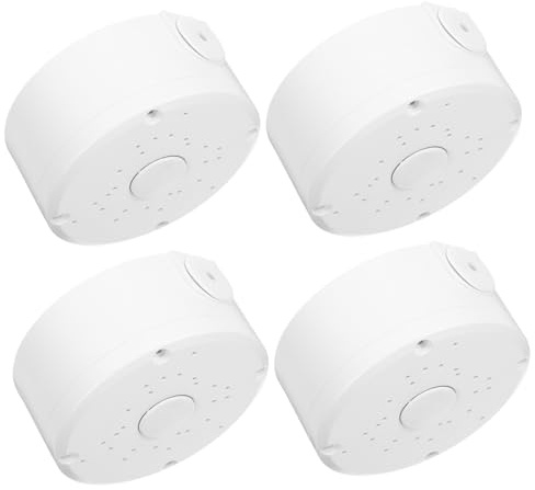 Toddmomy 4 Stück wasserdichte Outdoor Verteilerbox Kabelanschluss Schutzbox für Überwachungskameras mit Kabelversteck Wetterfeste Abzweigdose für Garten und Außenbereich Robuste