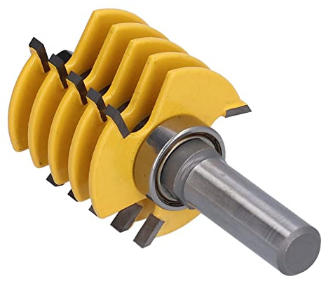 Acouto /2in Shank Router Bit Finger Joint Woodworking Alliage Burin Cutter CNC Outil de Fraisage Standard 1/2in 1-7/8 Router Bit1/ Shank Cutter ToolFinger Joint BitWoodworking