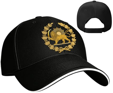 Mae Iran Great Again-hatt – 85 g bekväm mjuk andningsbar baseballkeps | Persisk flagga huvudbonad, justerbart elastiskt band daglig utomhussport tillbehör med lejon sol ikoniskt broderi