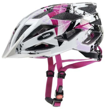 uvex air Wing - Leichter Allround-Helm für Damen und Herren - individuelle Größenanpassung - erweiterbar mit LED-Licht - White-pink - 52-57 cm