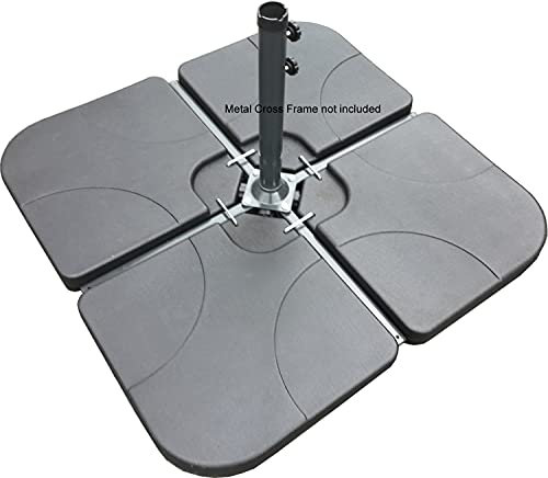 Classic Garden Shop® SET OF FOUR WEIGHTS - PARASOL BASE STAND WEIGHTS FOR BANANA HANGING AND CANTILEVER UMBRELLA PARASOLS